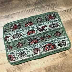 Cotton Quilted Totemic Haida Print Placemat